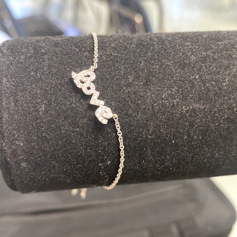 Love silver bracelet